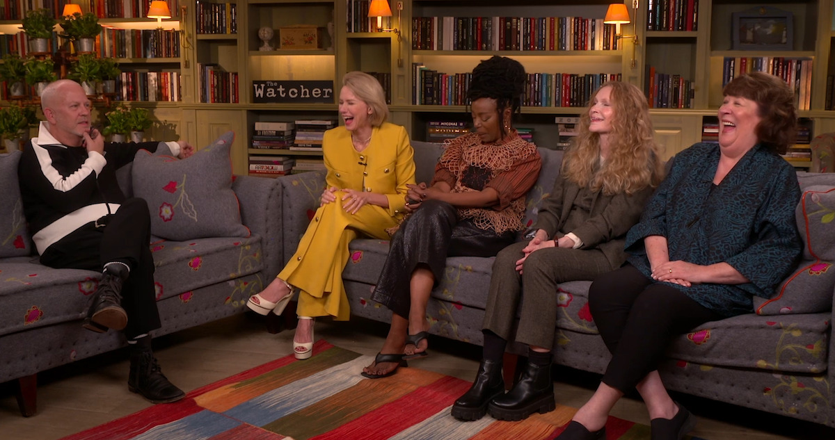 THE WATCHER Interviews - Naomi Watts, Jennifer Coolidge, Mia Farrow,  MargoMartindale, Noma Dumezweni 