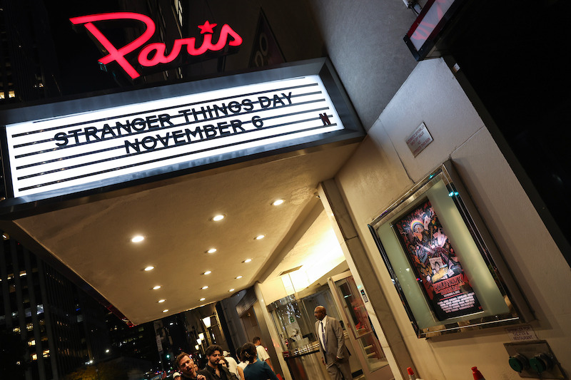 Stranger Things Day takes the Paris Theatre in New York City.