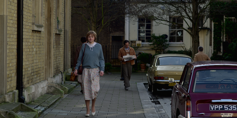 Walking down the street