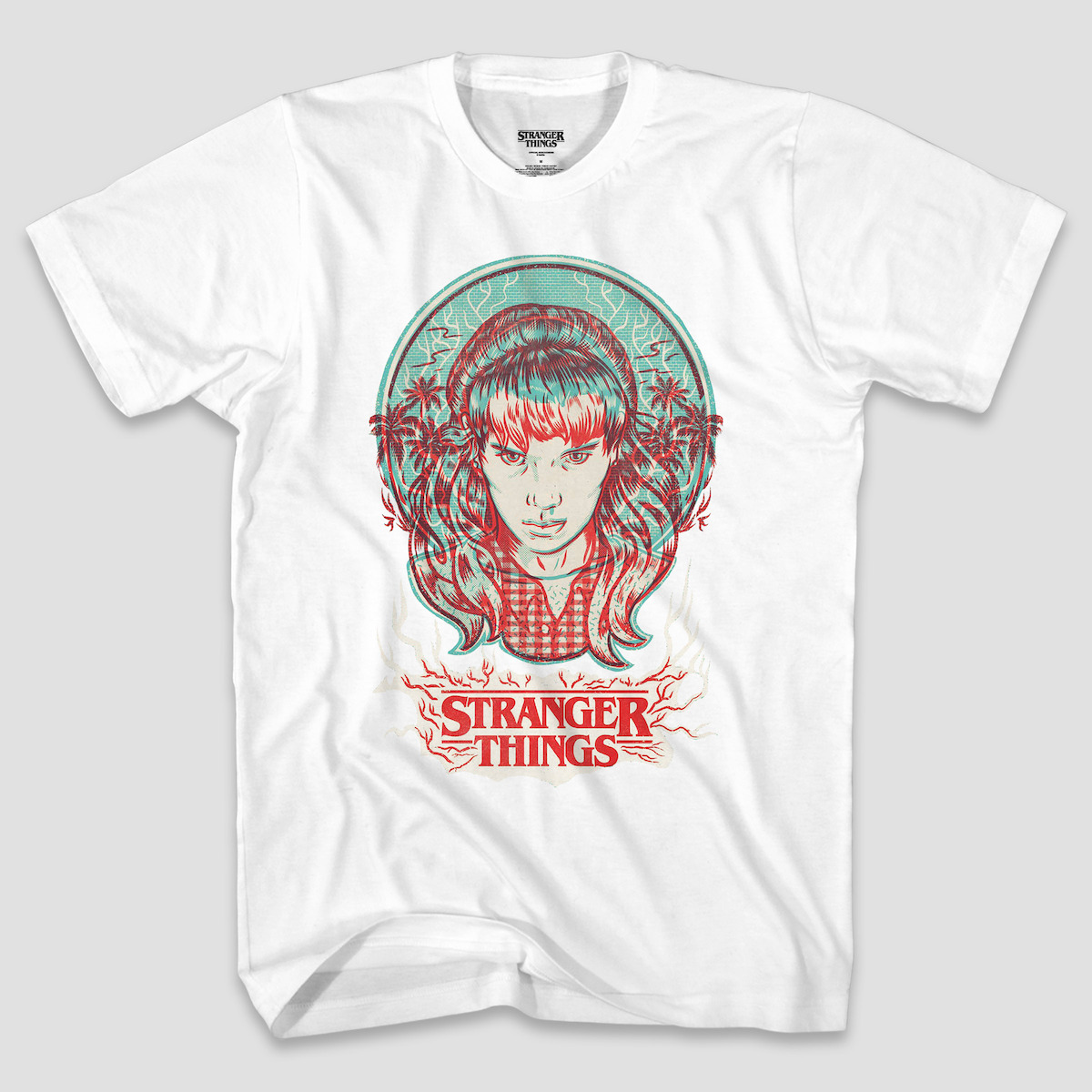 Stranger Things illustration, T-shirt Eleven Demogorgon Television