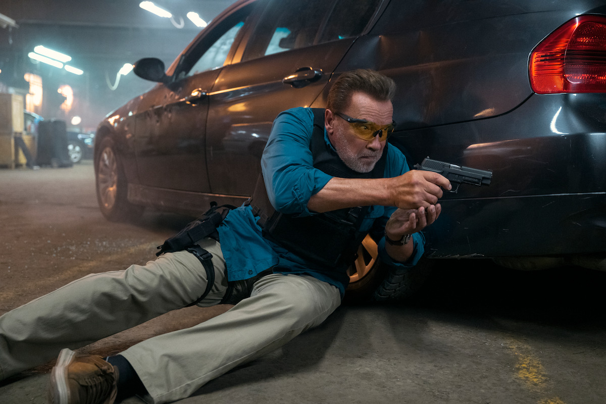 Arnold Schwarzenegger as Luke Brunner in ‘FUBAR’ Season 1.