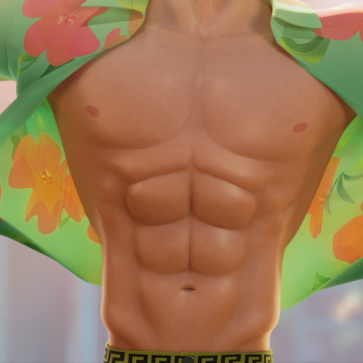 Abby Saja’s abs in ‘Kpop Demon Hunters.’