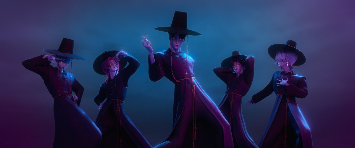 The Saja Boys in ‘KPop Demon Hunters’