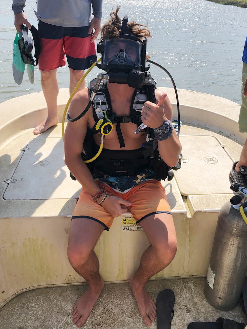 Chase Stokes in Outer Banks Season 1 Behind-the-Scenes Photo Gallery.