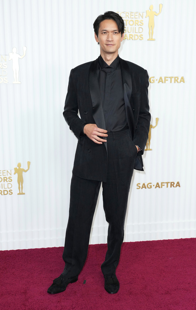 Harry Shum Jr. at the 2023 Screen Actors Guild Awards in Los Angeles.