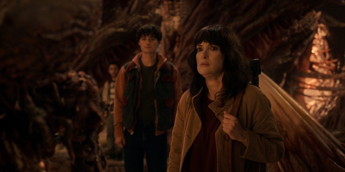 Noah Schnapp as Will Byers and Winona Ryder as Joyce Byers in ‘Stranger Things 5’