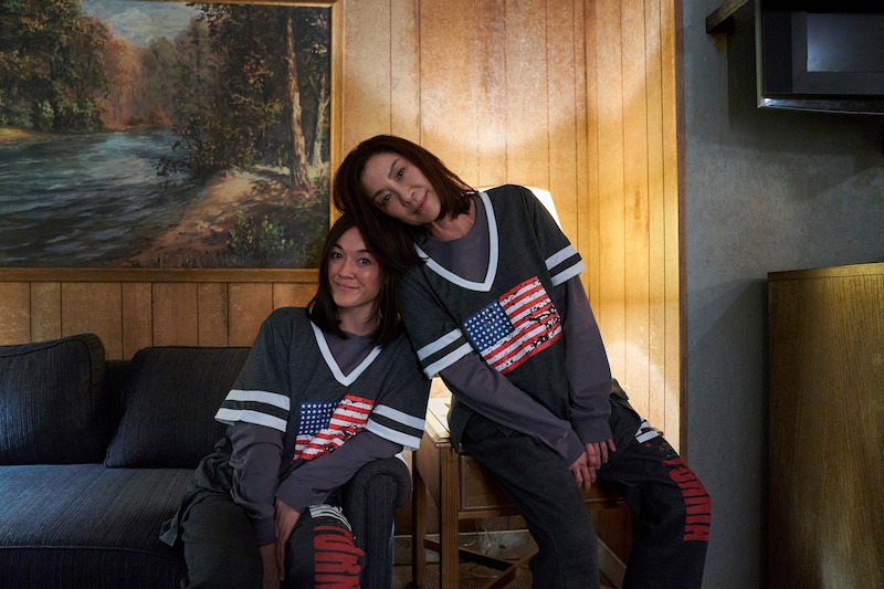 Stunt Performer Ellette Craddock, Michelle Yeoh as Mama Sun in episode 108 of The Brothers Sun.