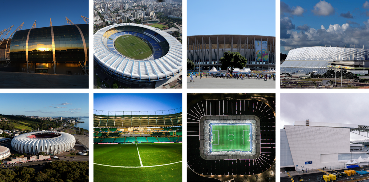 8 Stadiums in Brazil