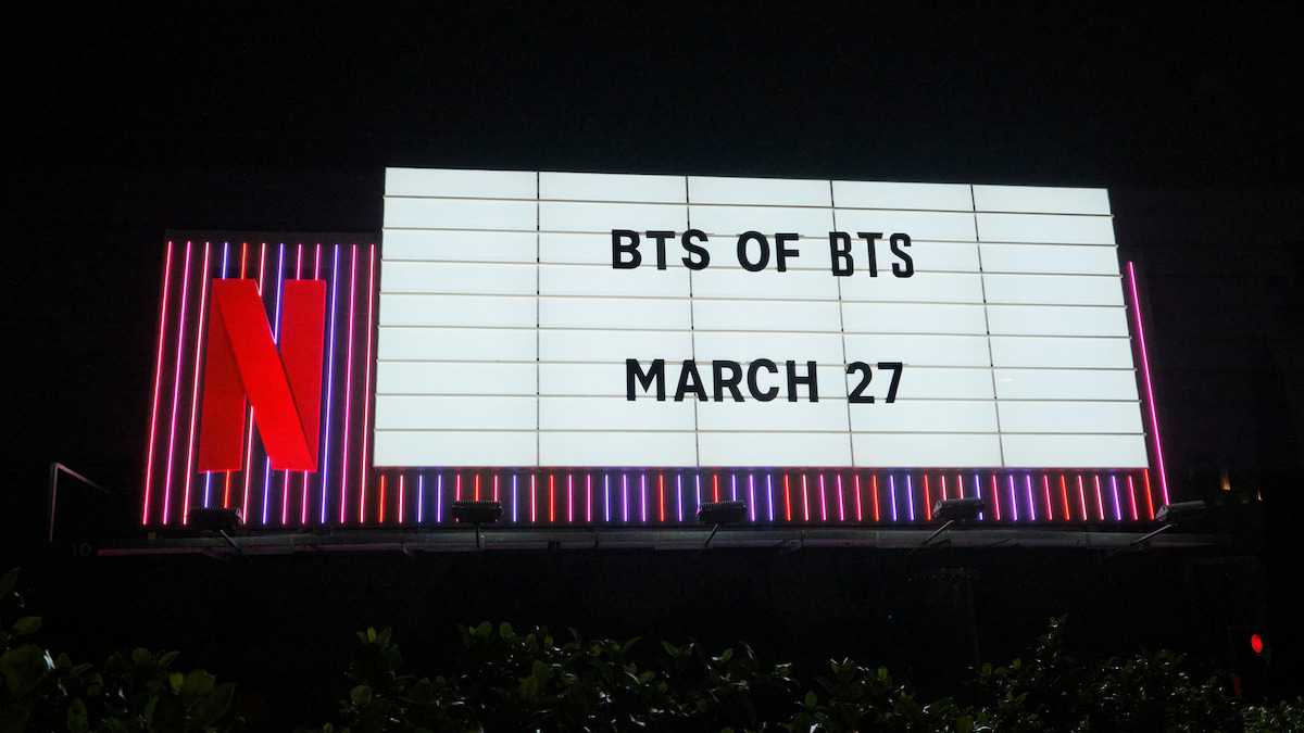 BTS Sunset Marquee ‘BTS of BTS March 27’