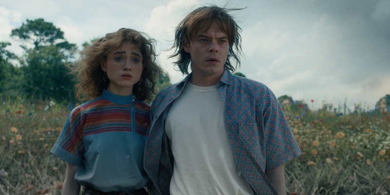 From left: Heaton as Jonathan and Dyer as Nancy in Stranger Things Season 4, Volume 2. - See Over 100 Photos From ‘Stranger Things’ Season 4 Volume 2