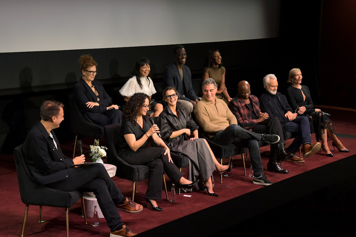 The cast of The Diplomat on stage.