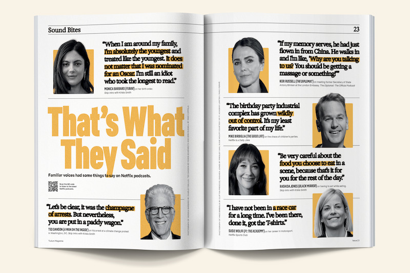 Issue spread of podcast quotes