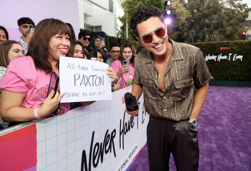Cast of Never Have I Ever at the red carpet premiere in Los Angeles.