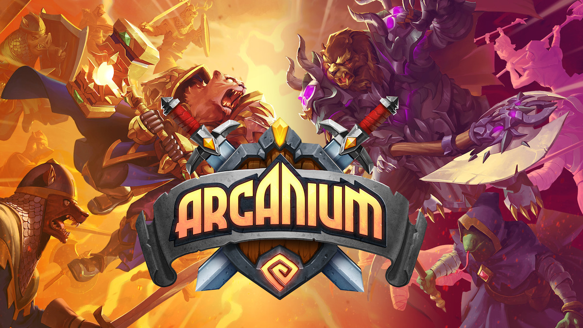 Arcanium: Rise of Akhan - A view of the characters confronting each other with magical weapons.