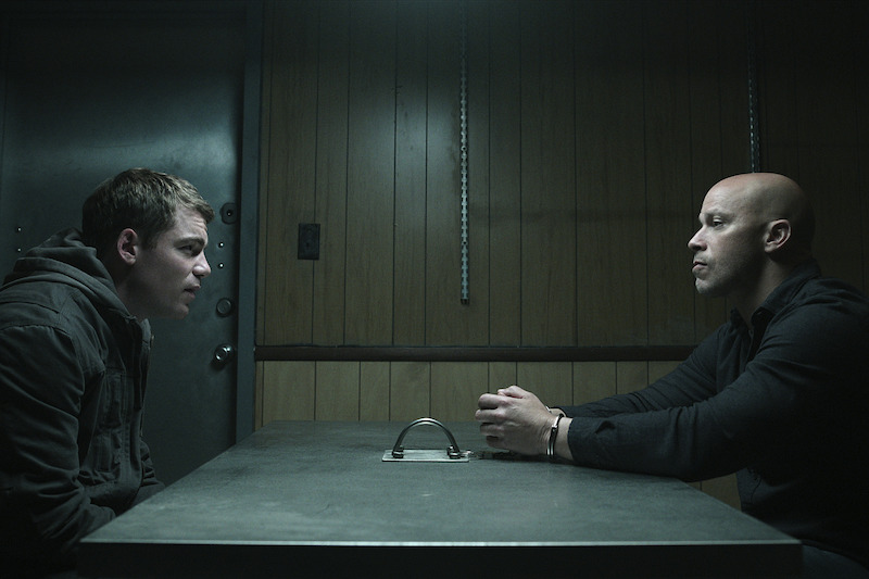 Gabriel Basso as Peter Sutherland and Berto Colon as Solomon in Season 2 of 'The Night Agent'