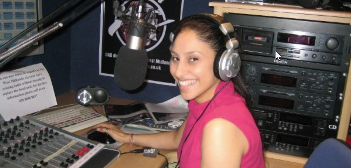 Archival photo of Kirat Assi sitting in a recording studio in 'Sweet Bobby: My Catfish Nightmare'