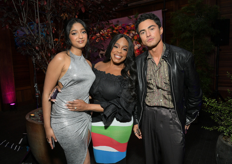 Cast of Never Have I Ever at the red carpet premiere in Los Angeles.