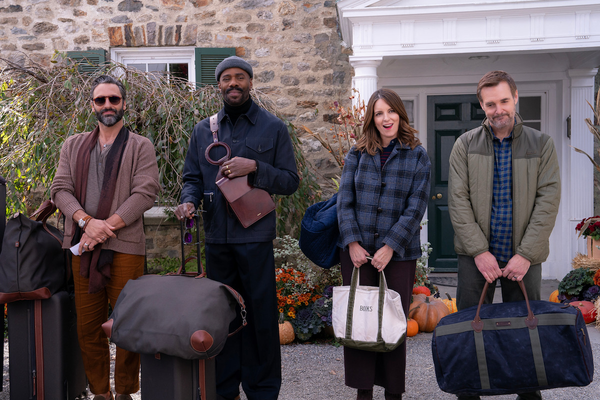Marco Calvani as Claude, Colman Domingo as Danny, Tina Fey as Kate, and Will Forte as Jack in ‘The Four Seasons’