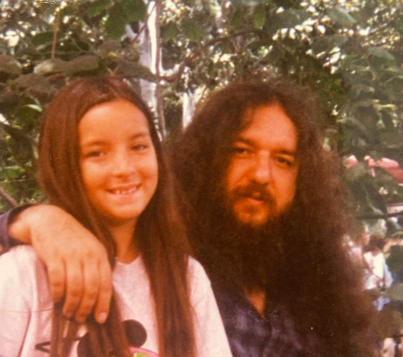 Buffalo with his daughter, Jennifer, on one of their frequent trips to Disneyland.  - Photos of Buffalo Jim 