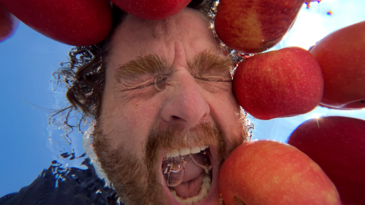 Zach Galifiniakis bobs for apples in ‘This Is a Gardening Show.’