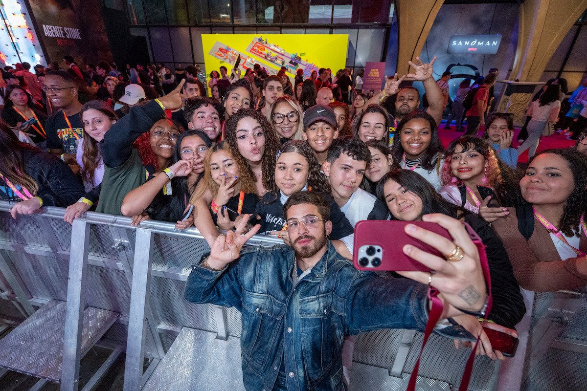 FULL VIDEO of Corey and India at Netflix TUDUM ❤️🖤 in Brazil