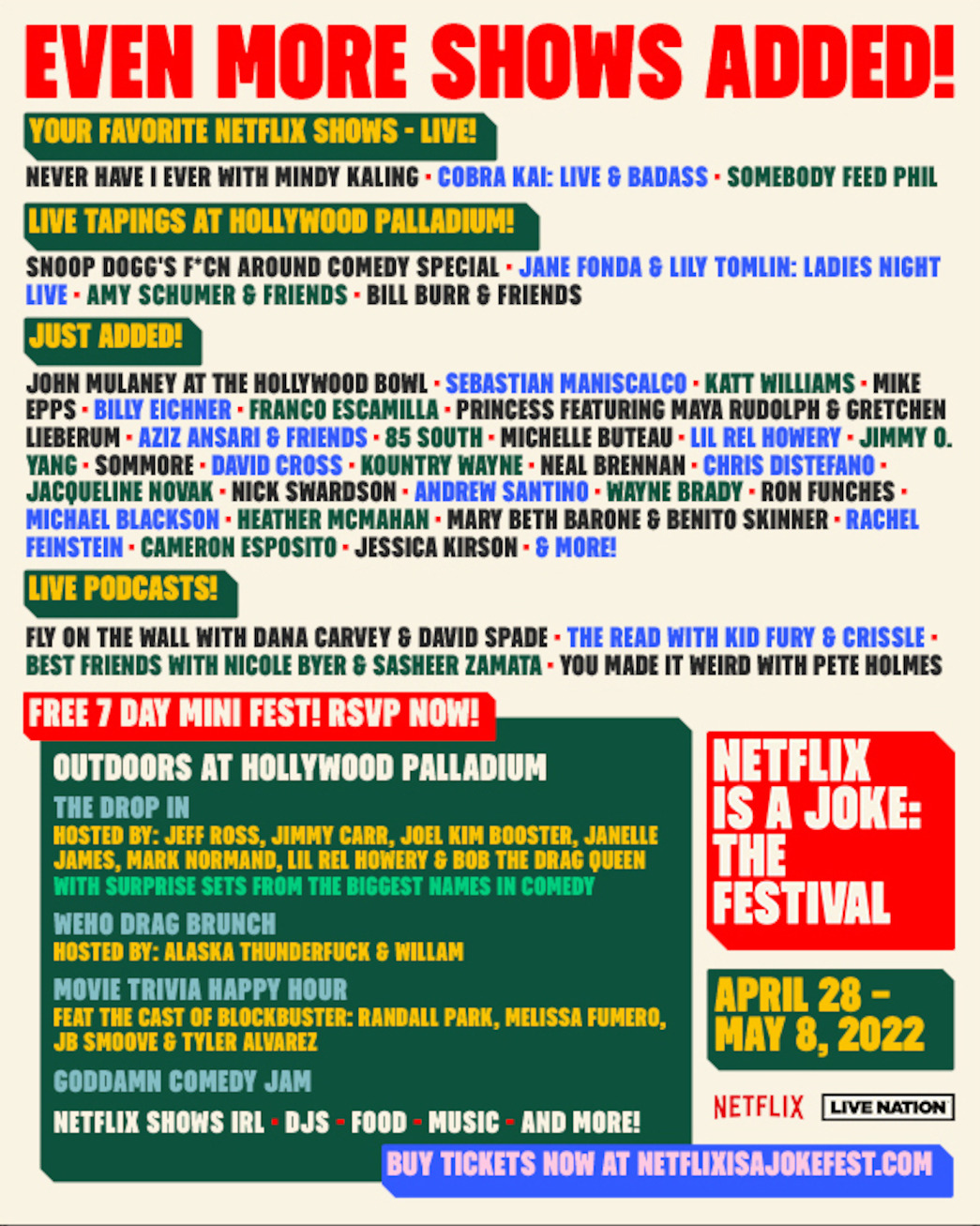 Netflix Is A Joke Festival Adds New Events To Lineup Netflix Tudum Netflix Is A Joke Festival Adds New Events To Lineup Netflix Tudum
