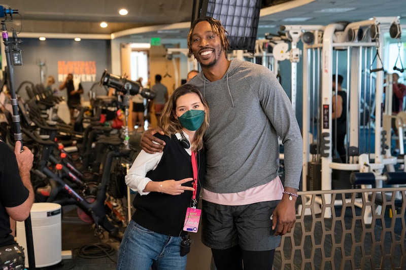 Director Erica Oyama and Dwight Howard