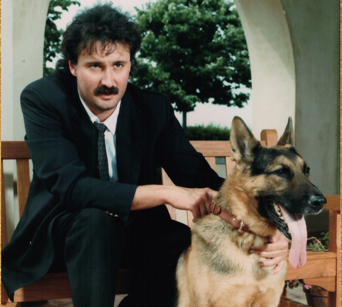 Gunther and his original owner Mian.