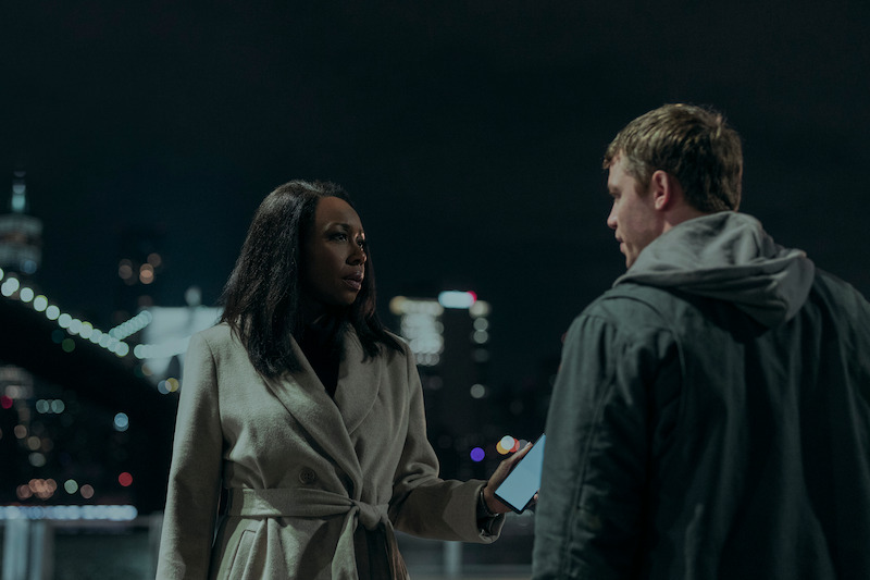 Amanda Warren as Catherine and Gabriel Basso as Peter Sutherland