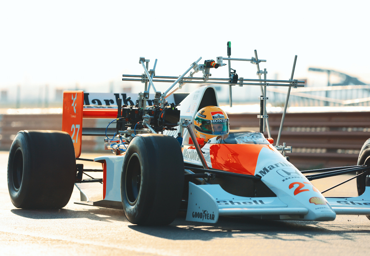 A racecar sits on a track in Season 1 of ‘Senna’