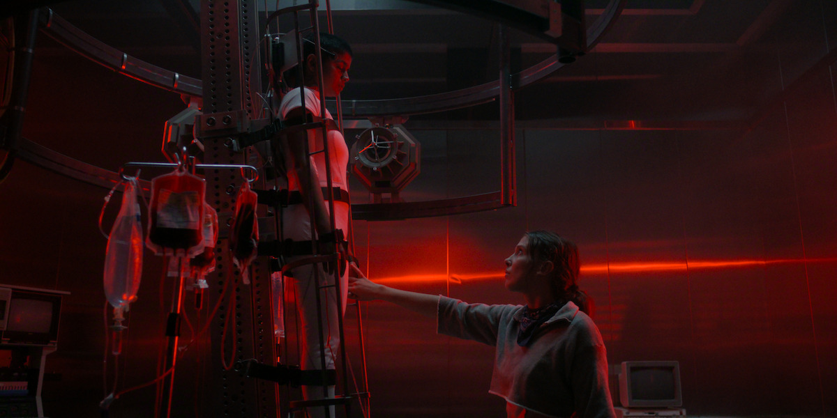 Linnea Berthelsen as Kali and Millie Bobby Brown as Eleven in ‘Stranger Things’ Season 5.