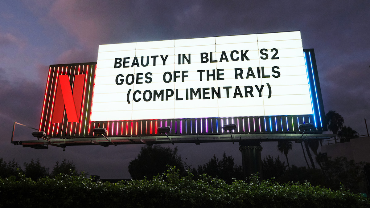Beauty in Black Sunset Blvd marquee - ‘Beauty in Black S2 Goes off the rails (complimentary)’