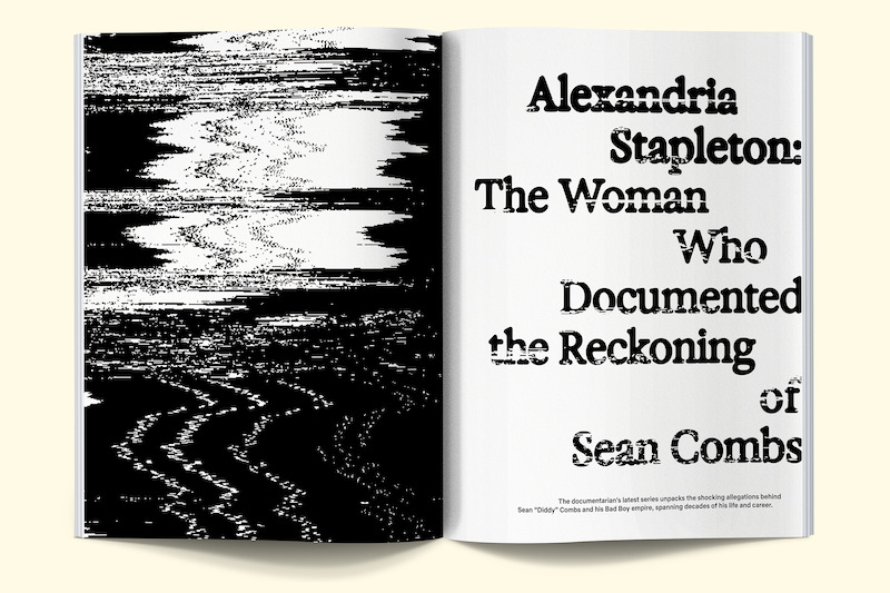 Text based spread on Sean Combs: The Reckoning