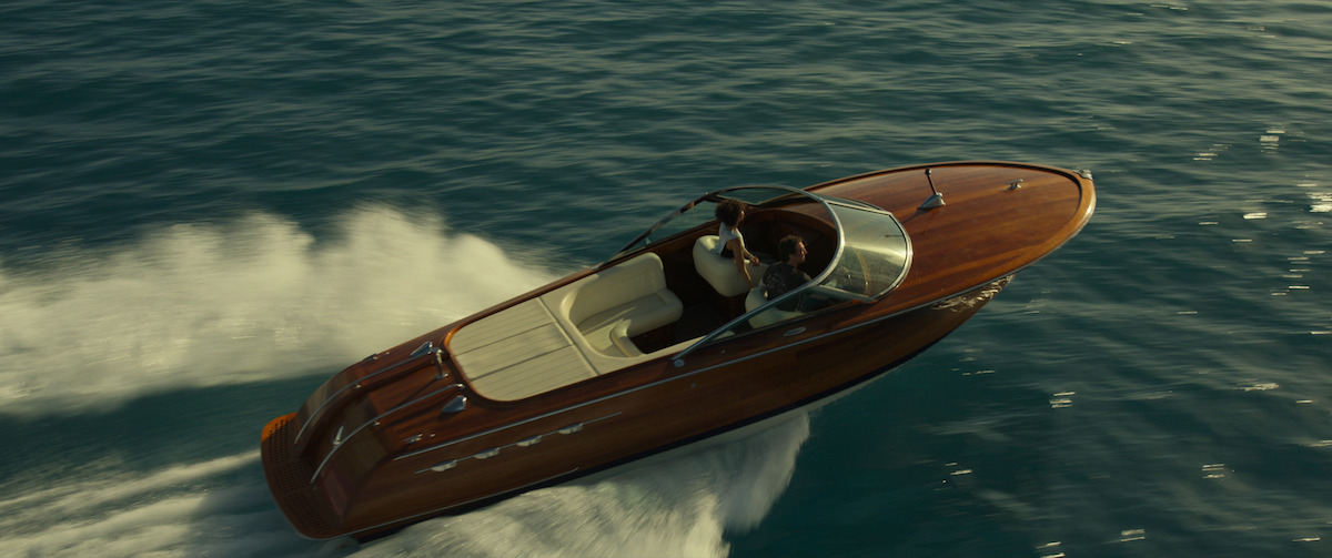 Abnesti’s lacquered wood speed boat - The Beauty of Brutalism: the Design References in ‘Spiderhead’ Revealed