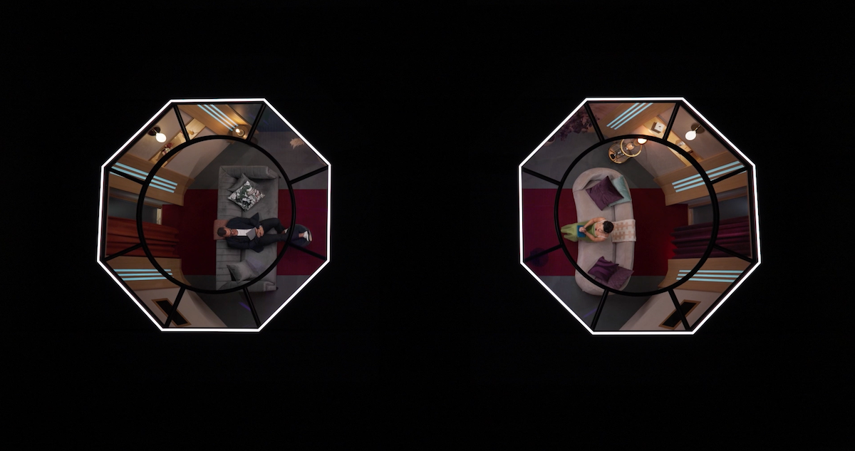 The ‘Love Is Blind: UK’ pods.