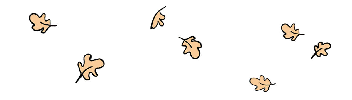 Illustrated leaves