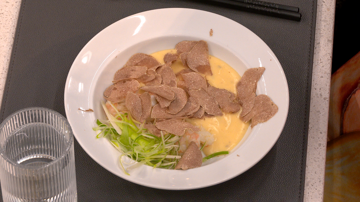 David Chang’s Popcorn Soup with Shrimp