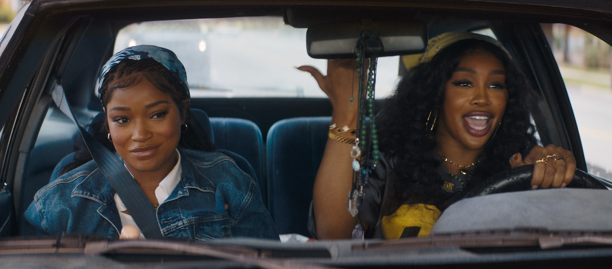 Keke sits in the passenger seat while SZA drives in ‘One of Them Days.’