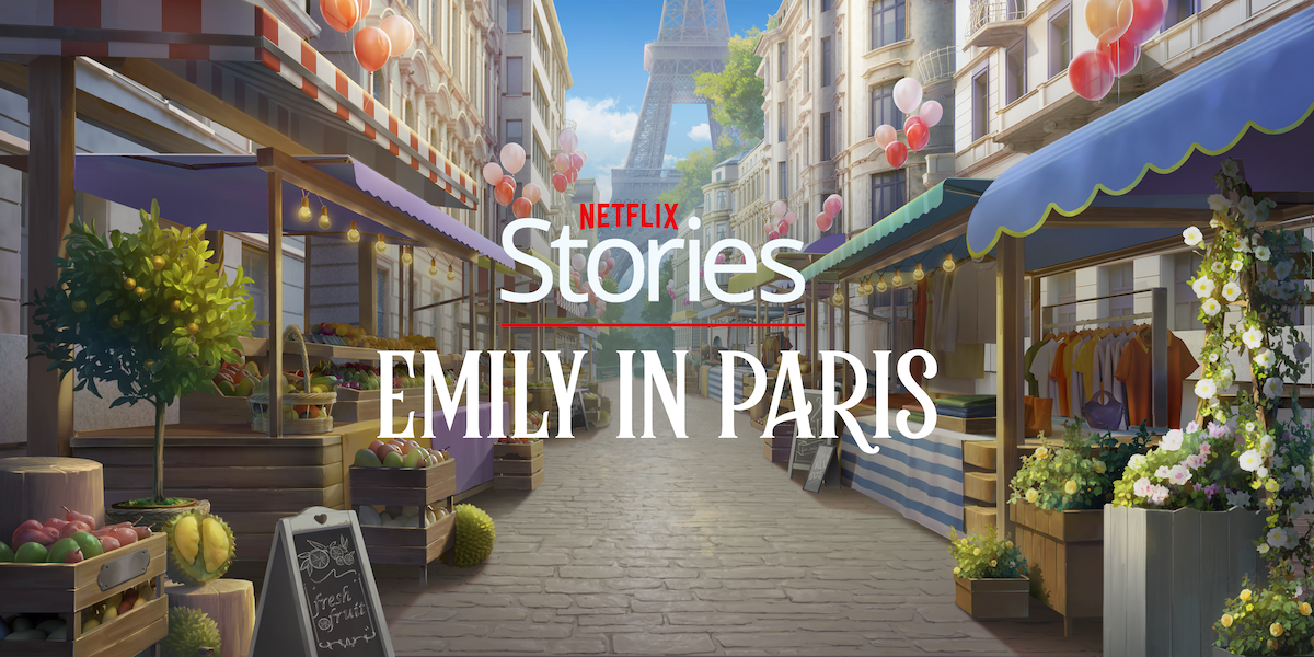 ‘Netflix Stories: Emily in Paris’ key art: a view of a Paris street