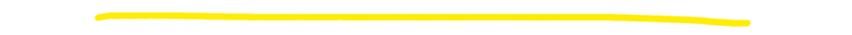 A thick yellow horizontal line drawn across a plain black background, appearing like a digital highlighter stroke with a slightly uneven length and edges.