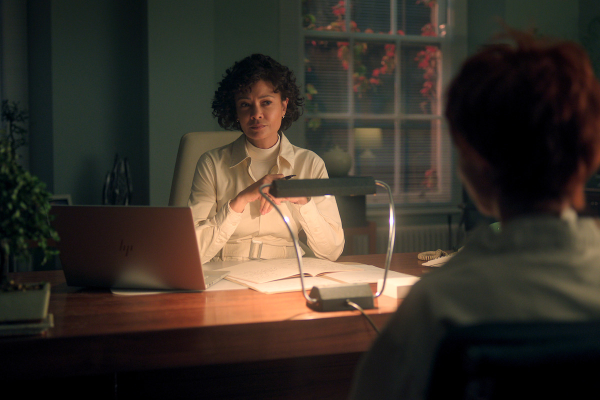 Thandiwe Newton as Dr. Fairburn in ‘Wednesday’ Season 2.