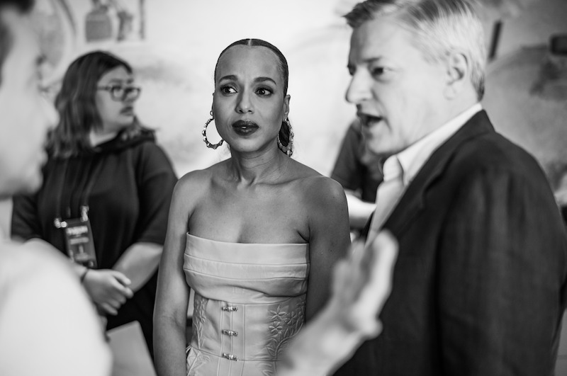 Kerry Washington and Ted Sarandos