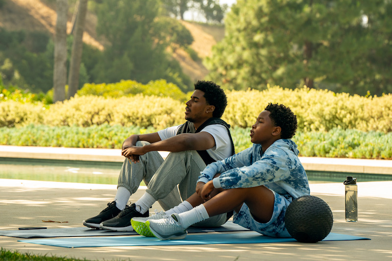 Michael Cooper Jr. as Justin Edwards and Marvin Winans III as Jaden Edwards in 'Forever'