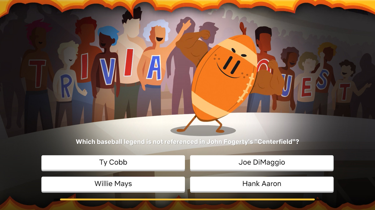 Question: Which baseball legend is not referenced in John Fogerty's 