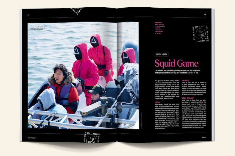 Issue spread of the locations of Squid Game