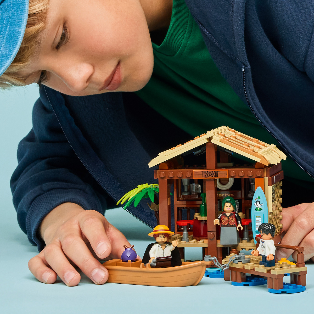 Windmill Village Hut toy from the 'ONE PIECE' LEGO Collaboration
