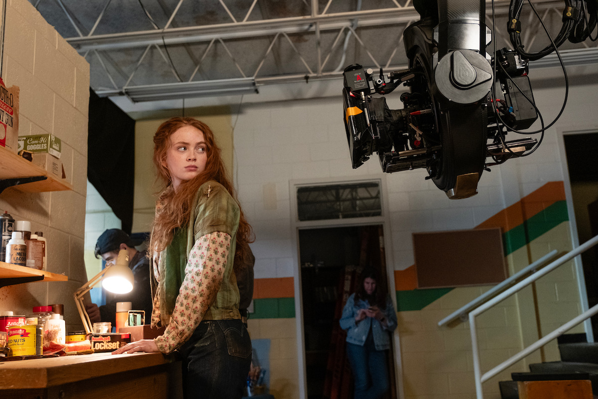Sadie Sink as Max Mayfield behind the scenes of ‘Stranger Things 5’