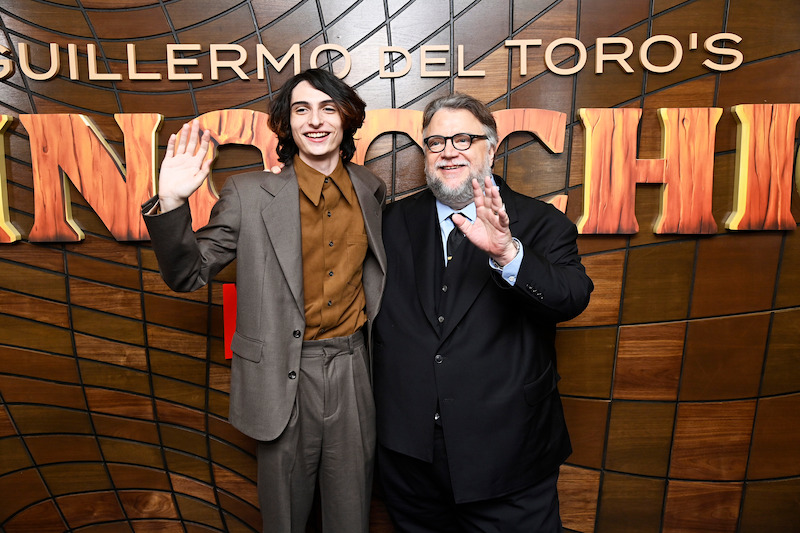 Finn Wolfhard and Guillermo del Toro