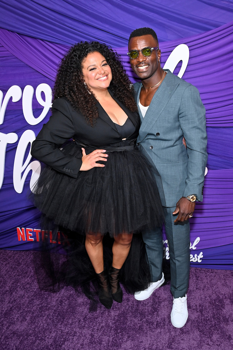 (L-R) Michelle Buteau and Taylor Sele attend the Netflix New York Special Screening of Survival Of The Thickest at Metrograph on July 11, 2023 in New York City.
