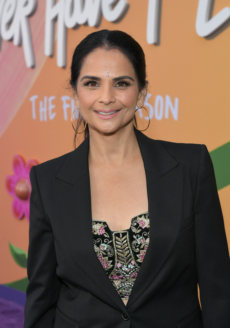 Cast of Never Have I Ever at the red carpet premiere in Los Angeles.